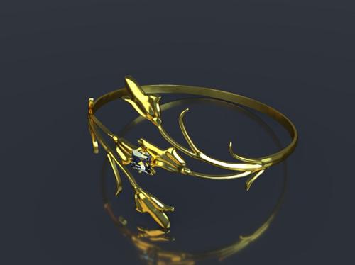 3D model a ring "Lily of the valley" preview image